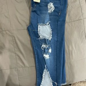 Distressed Bermuda Shorts